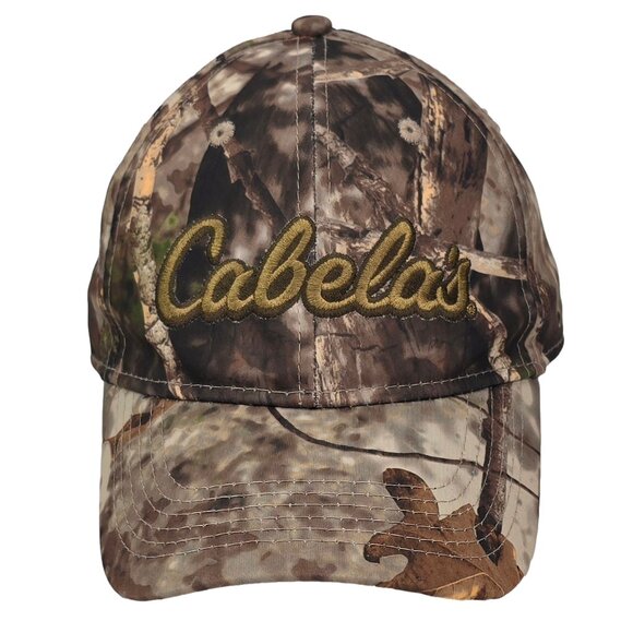 Cabela's Snapback Hunting Hat Woodlands Camo Outdoor Cap Fishing Hiking OSFM - Picture 2 of 6